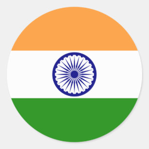 india classic round sticker