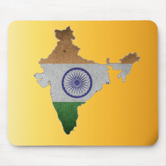 india country flag mouse pad (Front)