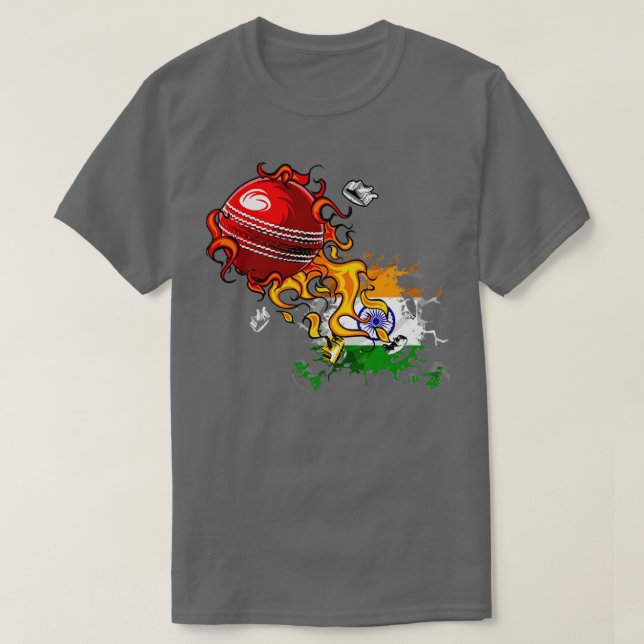 India Cricket1  T-Shirt (Design Front)