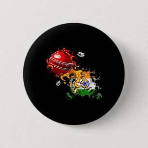 India Cricket 4  6 Cm Round Badge
