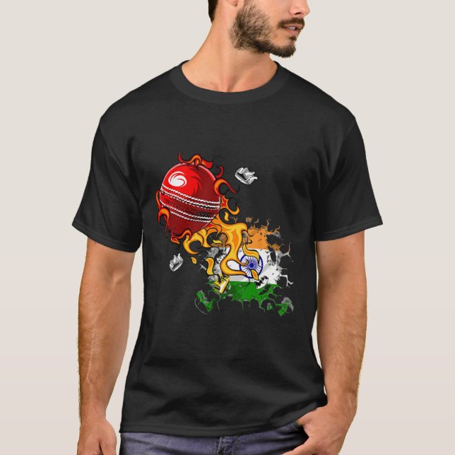 India Cricket 4  T-Shirt (Front)