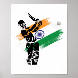 India Cricket Jersey Indian Cricket Squad Flag Of Poster