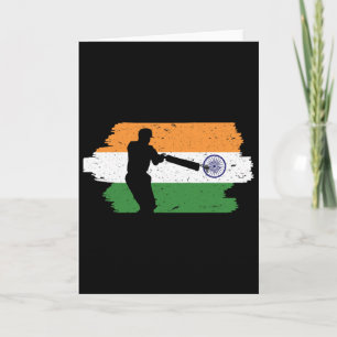 India Cricket National Fans Team Jersey Indian Fla Card