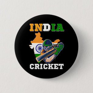 India Cricket Player Flag Jersey Indian Sports  6 Cm Round Badge