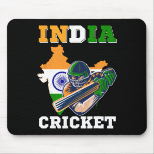 India Cricket Player Flag Jersey Indian Sports Mouse Pad