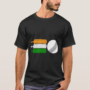 India Cricket Player Ll Indian Flag Cricket Team  T-Shirt