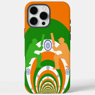 India Cricket Spirit Abstract Design iPhone 16 Pro Max Case