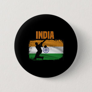 India Cricket Supporters Indian Cricket Fans India 6 Cm Round Badge