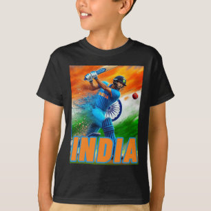 India Cricket Supporters Jersey - Indian Cricket F T-Shirt