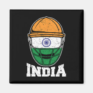 India Cricket T Shirt Indian National Fans Jersey Magnet