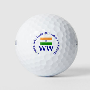 INDIA Custom MONOGRAM Christian Lost Found Golf Balls