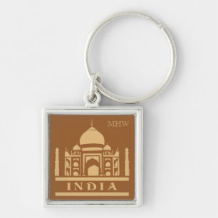 INDIA custom monogram & colour key chains