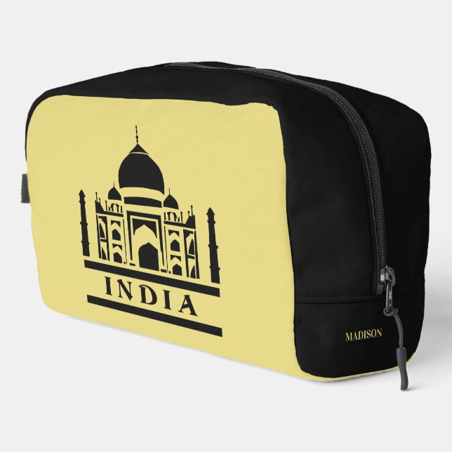 INDIA custom name & colour Dopp Kit (Right Corner)