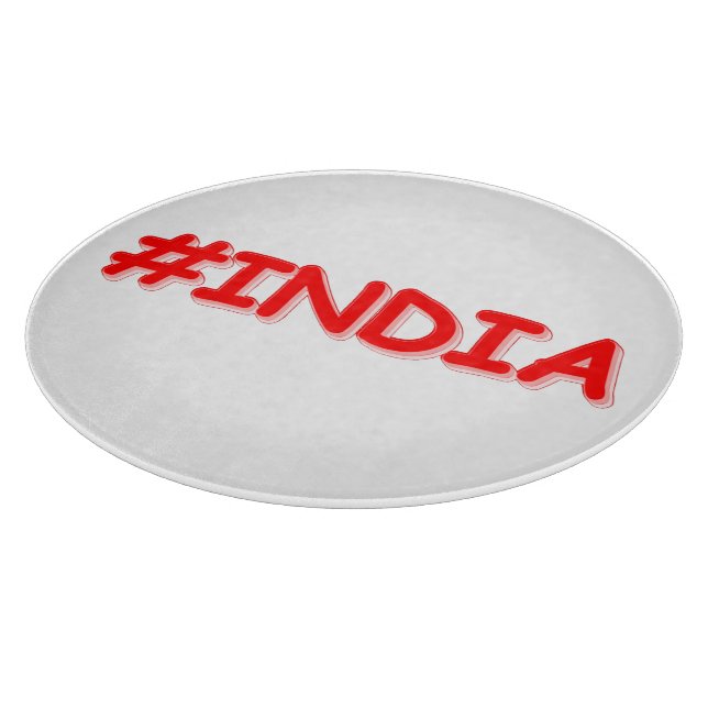 "#India" Cute Design. Buy Now Cutting Board (Corner)