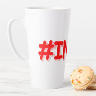 "#India" Cute Design. Buy Now Latte Mug