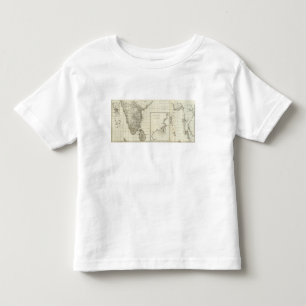 India Engraved Map Toddler T-Shirt