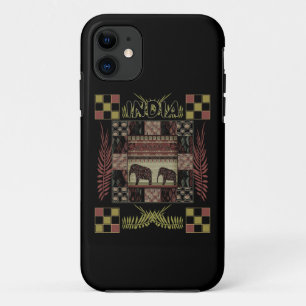 India ethnic patchwork elephants Case-Mate iPhone case