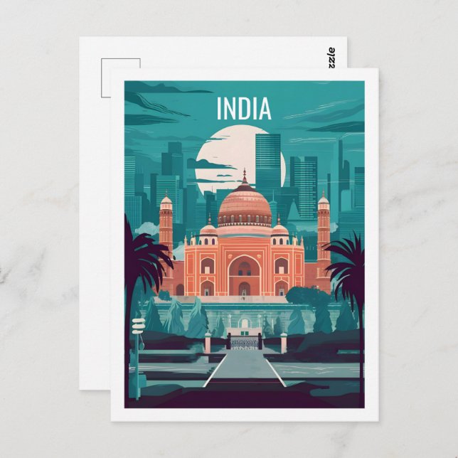 India Famous Travel Place Postcard (Front/Back)