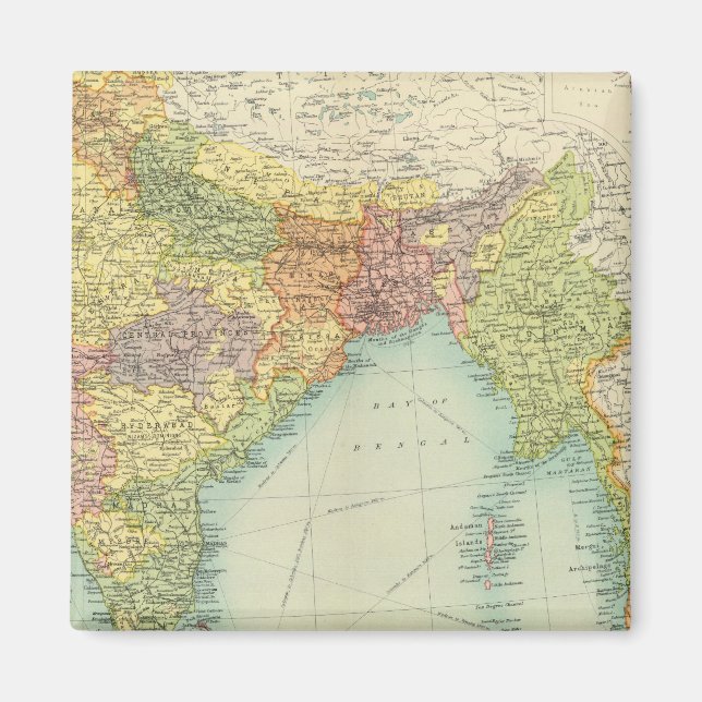 India & Farther India political Magnet (Front)