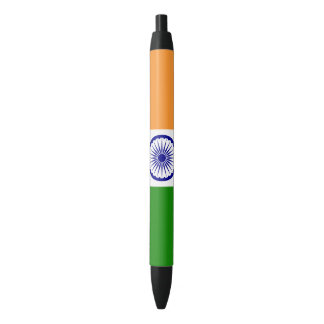 India Flag Black Ink Pen