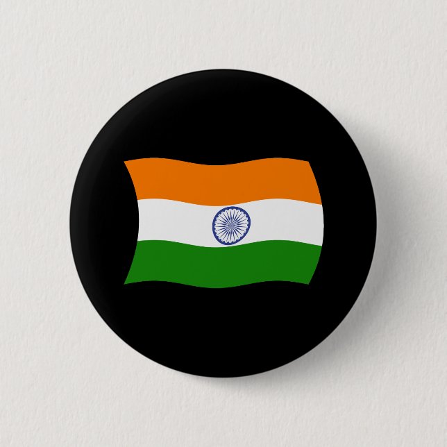 India Flag Button (Front)