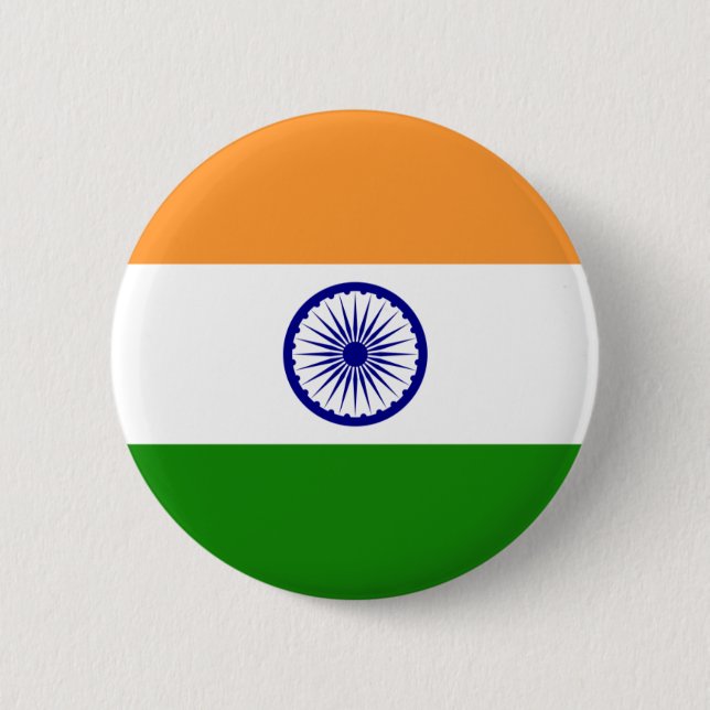 India Flag Button (Front)