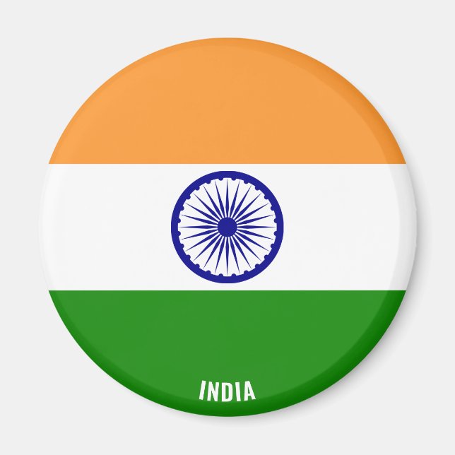 India Flag Charming Patriotic Magnet (Front)