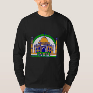 India Flag Colour The Taj Mahal T-Shirt