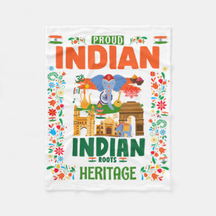 India Flag Costume Outfit Idea For Kids & Indi Fleece Blanket