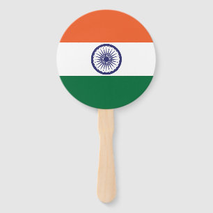 India Flag Hand Fan