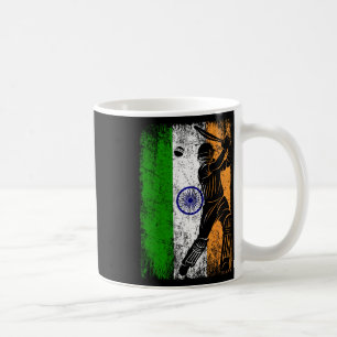 India Flag Indian Cricket Jersey Fan Player Coach Coffee Mug