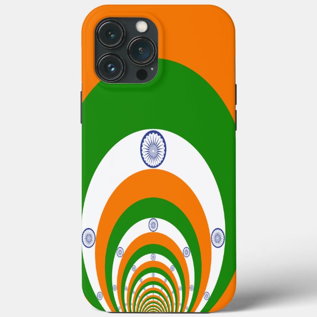 India Flag Kaleidoscope: Endless Unity & Patriotis Case-Mate iPhone Case (Back)