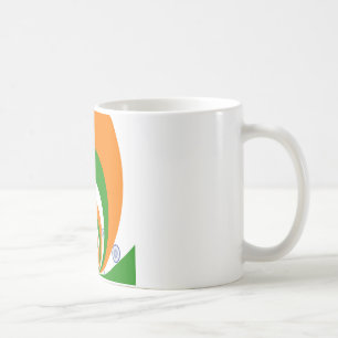 India Flag Kaleidoscope: Endless Unity & Patriotis Coffee Mug