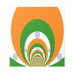 India Flag Kaleidoscope: Endless Unity & Patriotis Notepad
