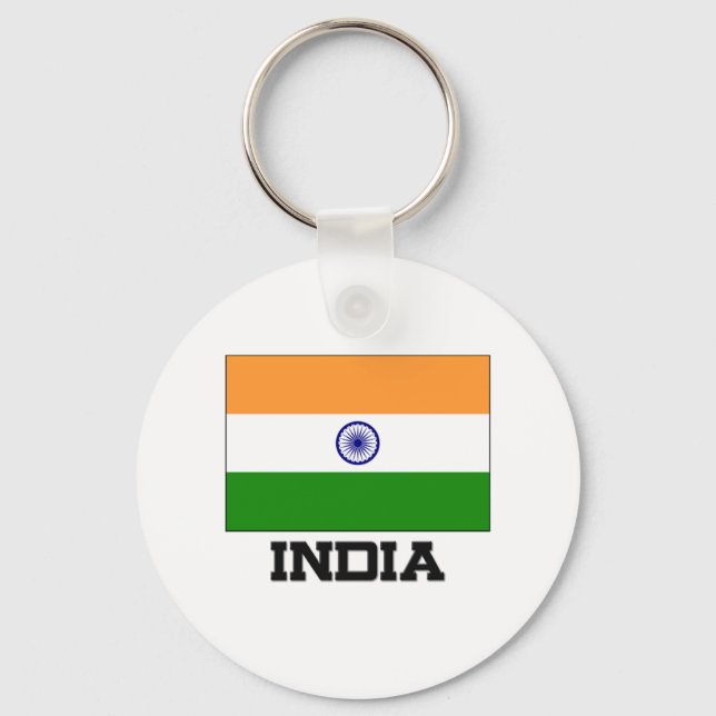India Flag Key Ring (Front)