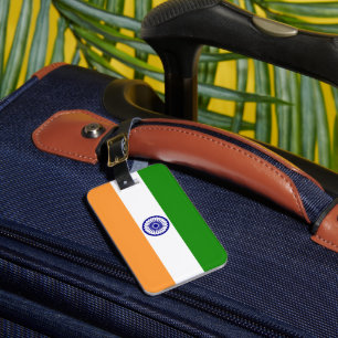 India flag luggage tag