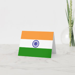 India flag note card