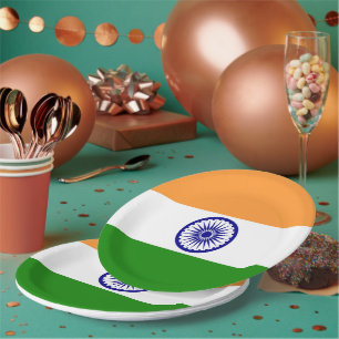 India flag paper plate
