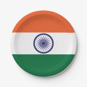 India Flag Paper Plate
