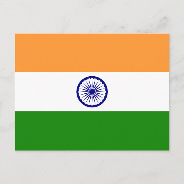 India Flag Postcard (Front)