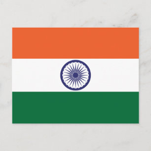 India Flag Postcard