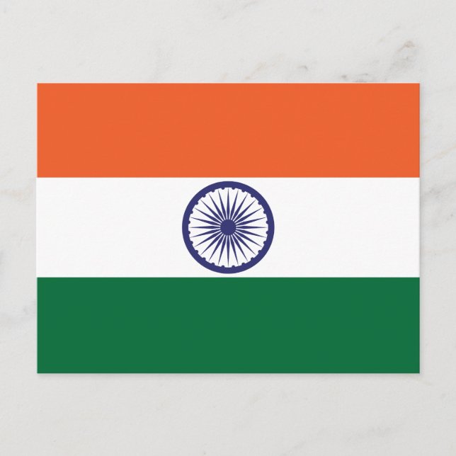 India Flag Postcard (Front)