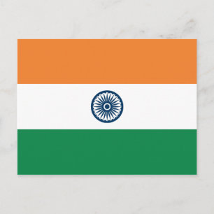India Flag Postcard