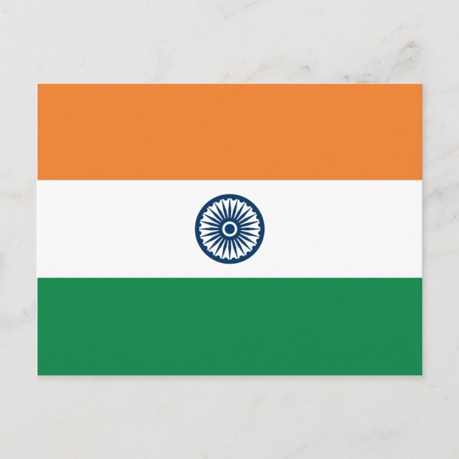 India Flag Postcard (Front)
