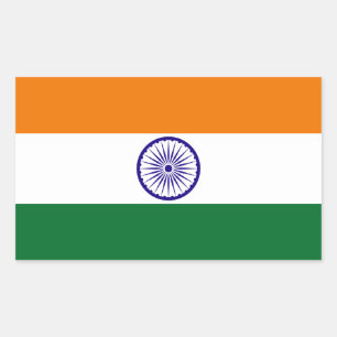 India Flag Rectangular Sticker