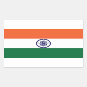 India Flag Rectangular Sticker