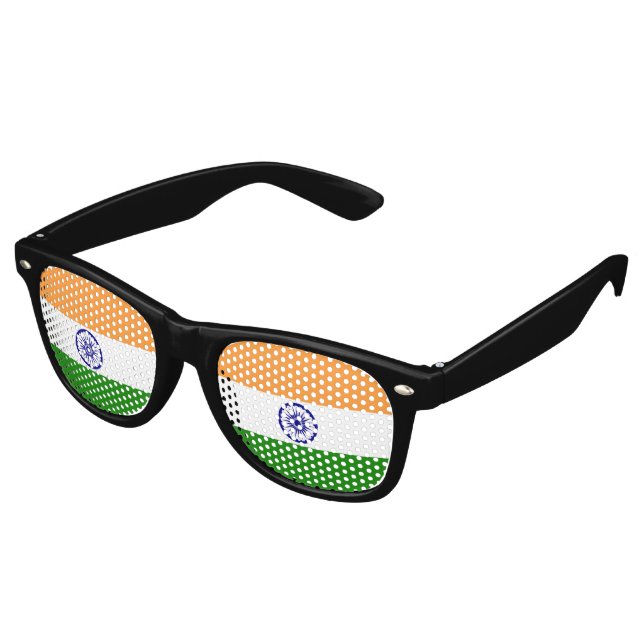 India flag retro sunglasses (Angled)