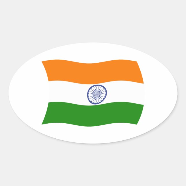 India Flag Sticker (Front)