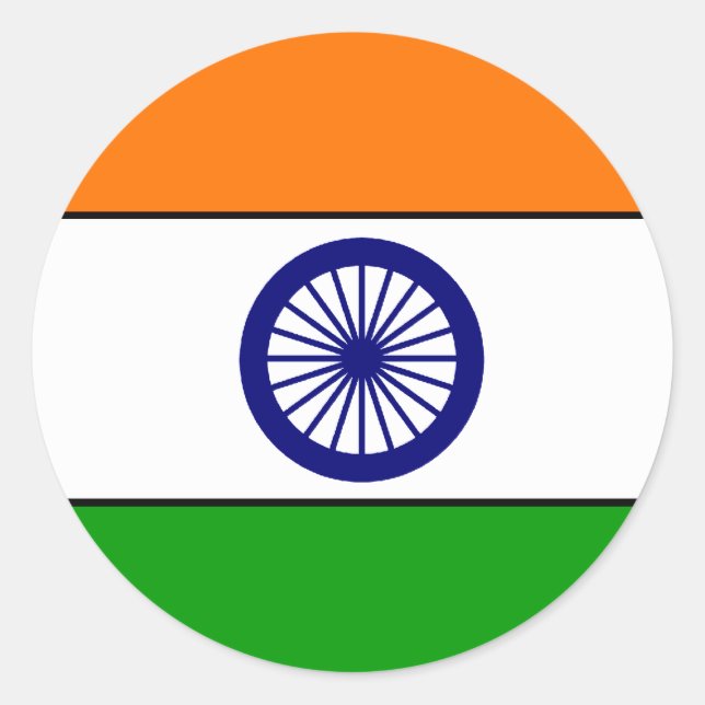 India Flag Sticker (Front)