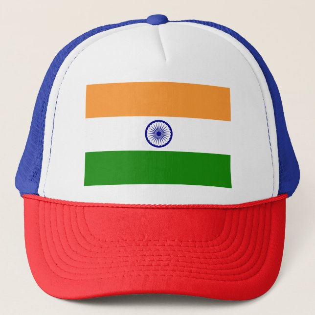 India Flag Trucker Hat (Front)